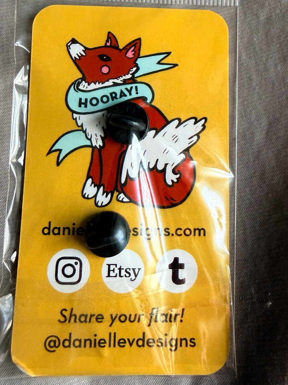 Lydia Cat Enamel Pin - Picture 2 of 3